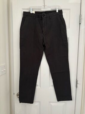 Banana Republic Dark Charcoal Straight Chino Pants